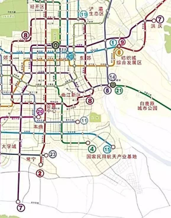 西安地铁7号线最新线路图