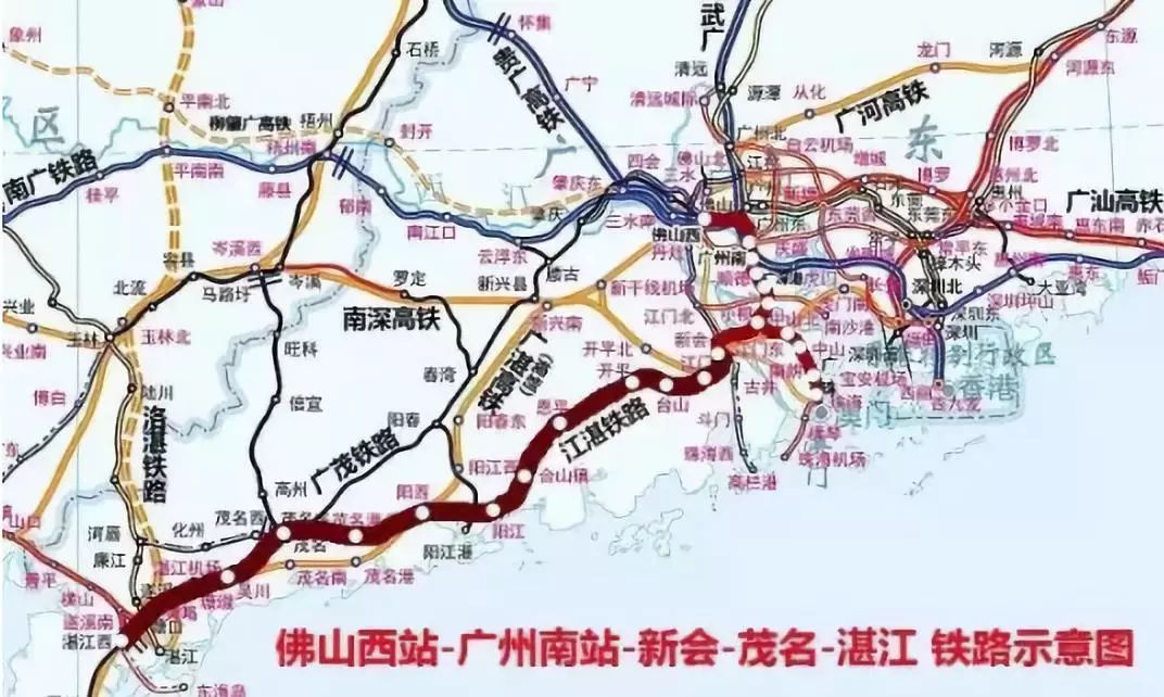 广东高铁线路图最新