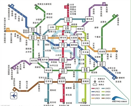 成都地铁最新线路图概览及概览分析